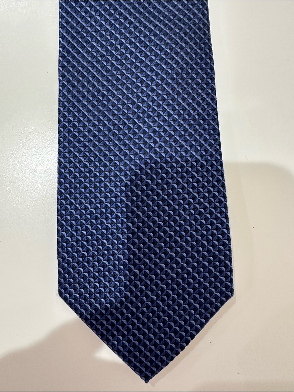 Navy Color Solid Silk Tie New with Tags | Nordstrom Men's Necktie | Size O/S - Picture 14 of 14